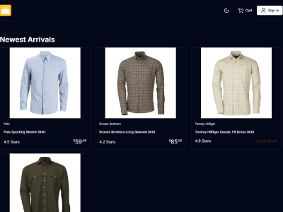Next.js E-commerce website